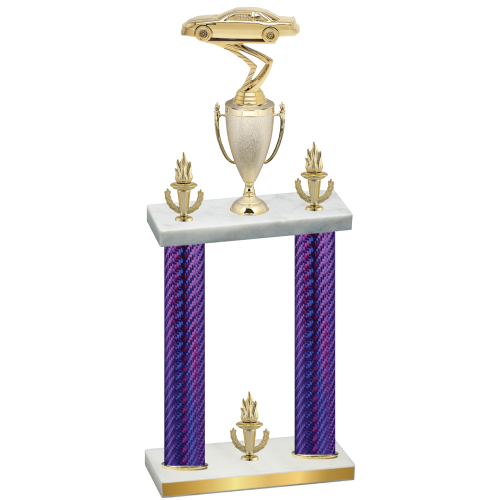 Double Purple Carbon Fiber Victory Cars Trophy