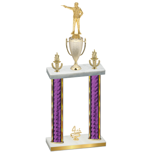 Double Purple Glacier Fourth Place Shooter Trophy