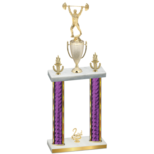 Double Purple Glacier Second Place Weights Trophy