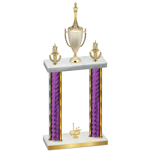 Double Purple Glacier First Place Chess Trophy