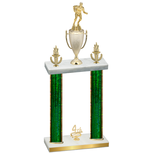 Double Green Glacier Fourth Place Rugby Trophy