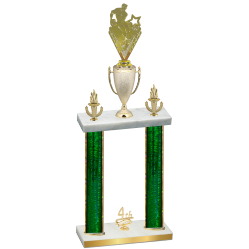 Double Green Glacier Fourth Place Rugby Trophy