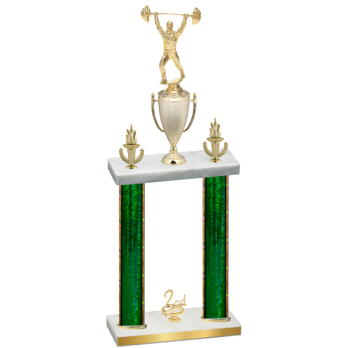 Double Green Glacier Second Place Weights Trophy