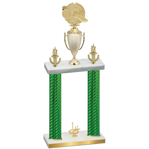 Double Green Carbon Fiber First Place Running Trophy