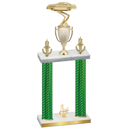 Double Green Carbon Fiber Third Place Cars Trophy