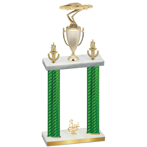 Double Green Carbon Fiber Third Place Cars Trophy