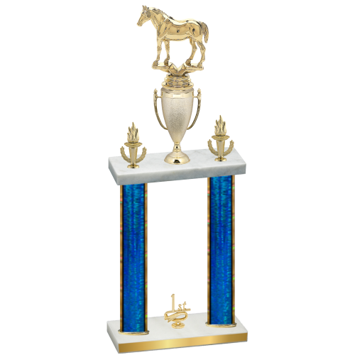 Double Blue Glacier First Place Horses Trophy