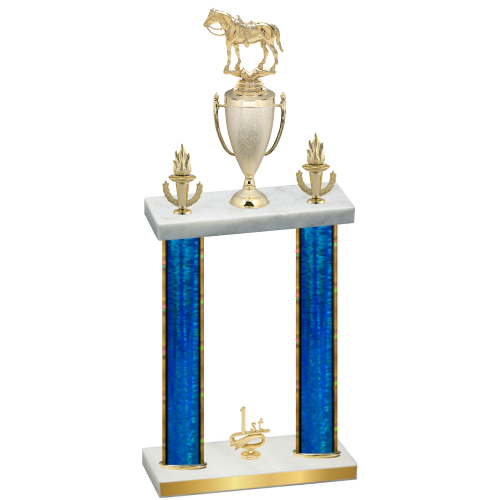 Double Blue Glacier First Place Horses Trophy