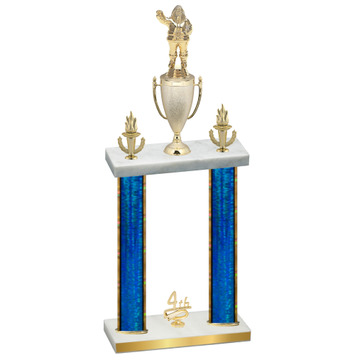 Double Blue Glacier Fourth Place Holiday Trophy