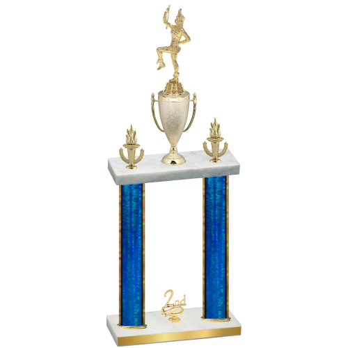 Double Blue Glacier Second Place Majorette Trophy