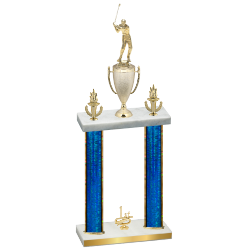Double Blue Glacier First Place Golf Trophy