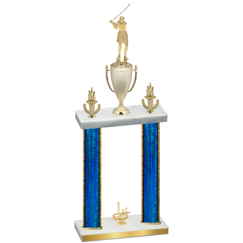 Double Blue Glacier First Place Golf Trophy