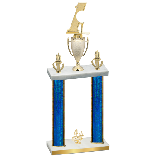 Double Blue Glacier Fourth Place Golf Trophy