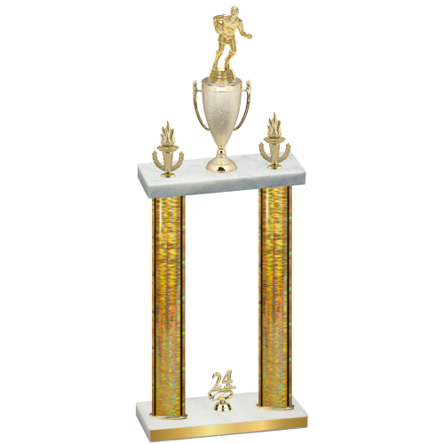 Double Gold Glacier Year Rugby Trophy