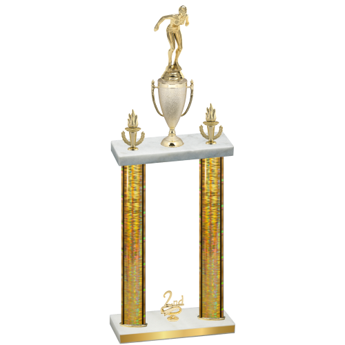 Double Gold Glacier Second Place Tennis Trophy