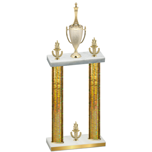 Double Gold Glacier Victory Chess Trophy