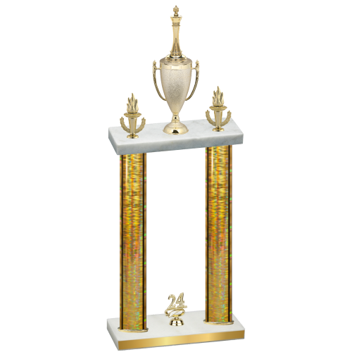 Double Gold Glacier Year Chess Trophy