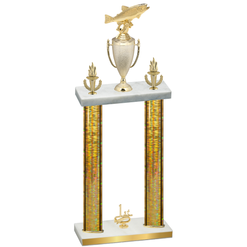Double Gold Glacier First Place Fishing Trophy