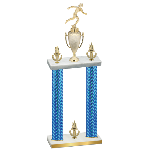 Double Blue Carbon Fiber Victory Running Trophy