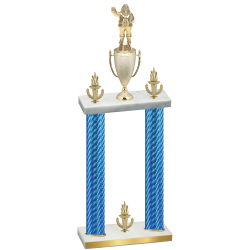 Double Blue Carbon Fiber Victory Holiday Trophy