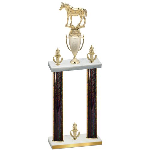 Double Black Glacier Victory Horses Trophy