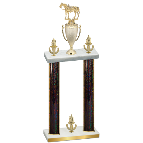 Double Black Glacier Victory Horses Trophy