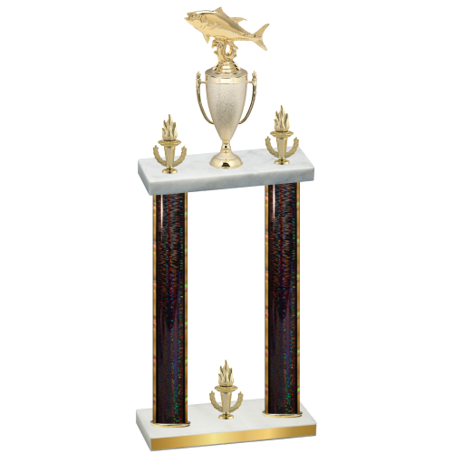 Double Black Glacier Victory Fishing Trophy