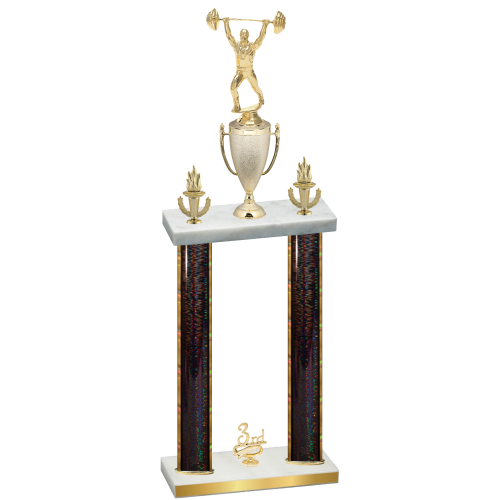 Double Black Glacier Third Place Weights Trophy