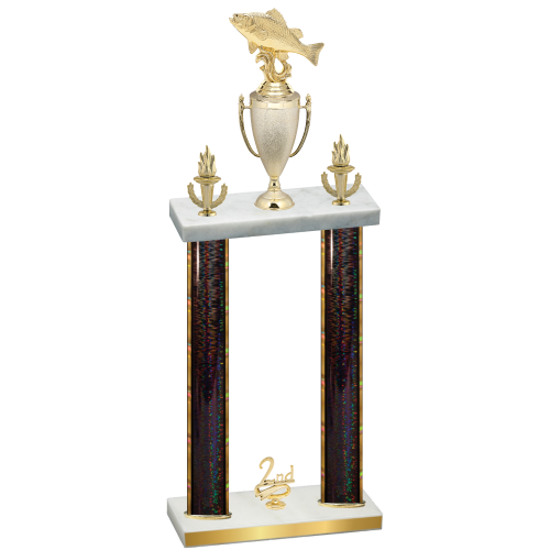Double Black Glacier Second Place Fishing Trophy