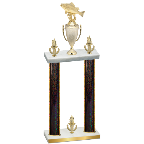 Double Black Glacier Victory Fishing Trophy