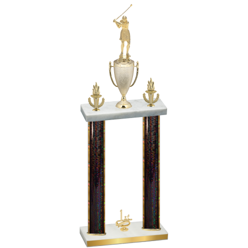 Double Black Glacier First Place Golf Trophy