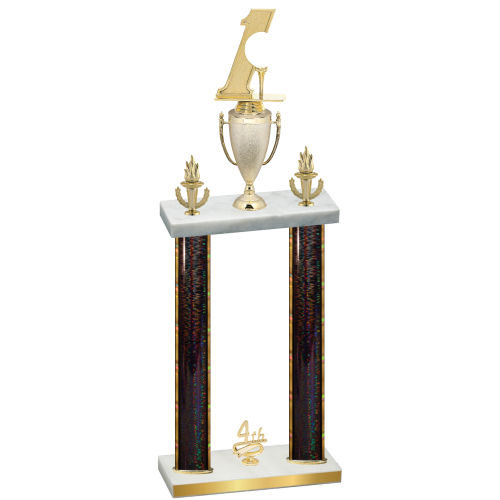 Double Black Glacier Fourth Place Golf Trophy