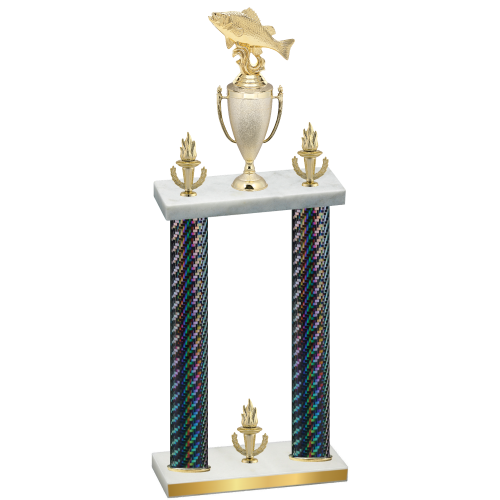Double Black Carbon Fiber Victory Fishing Trophy