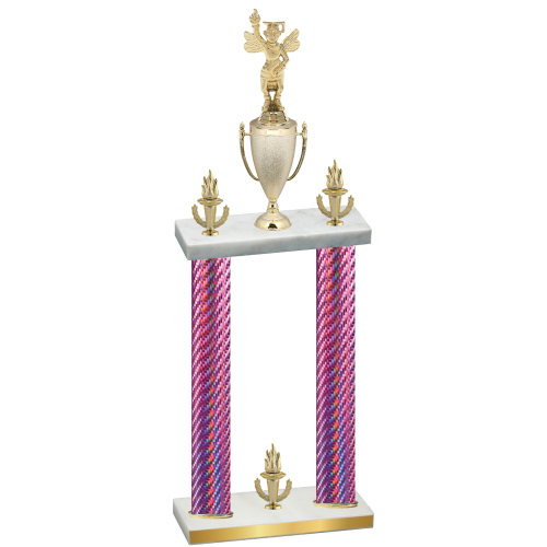 Double Pink Carbon Fiber Victory Academics Trophy