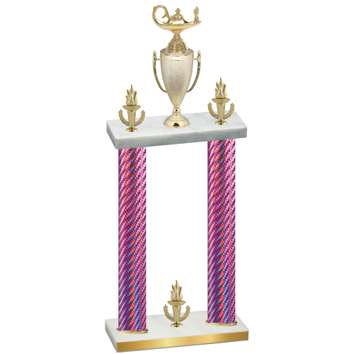 Double Pink Carbon Fiber Victory Academics Trophy