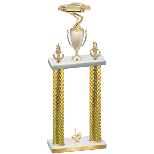 Double Gold Carbon Fiber First Place Cars Trophy