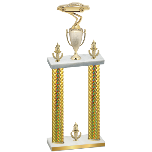 Double Gold Carbon Fiber Victory Cars Trophy