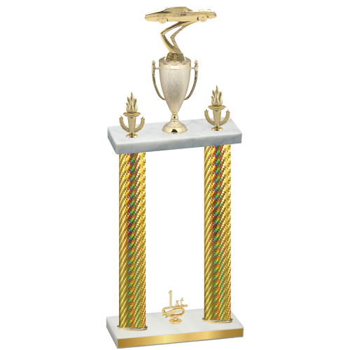 Double Gold Carbon Fiber First Place Cars Trophy