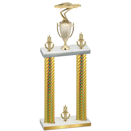 Double Gold Carbon Fiber Victory Cars Trophy