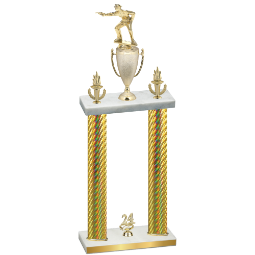 Double Gold Carbon Fiber Year Shooter Trophy