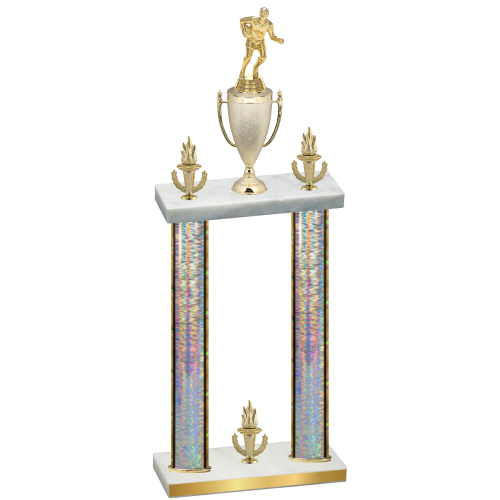 Double Silver Glacier Victory Rugby Trophy