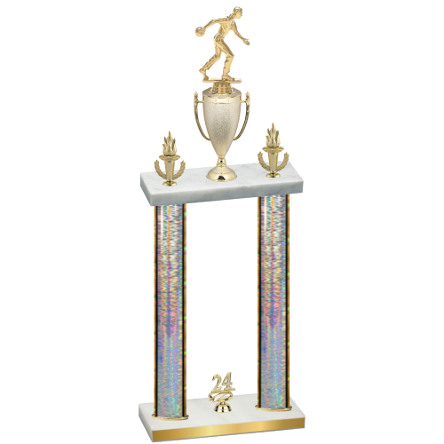 Double Silver Glacier Year Bowling Trophy