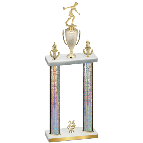 Double Silver Glacier Year Bowling Trophy