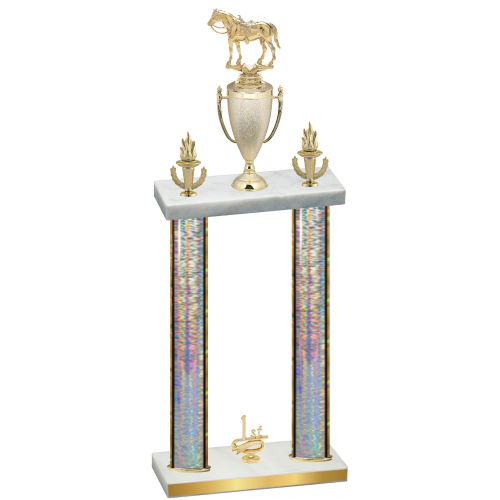 Double Silver Glacier First Place Horses Trophy