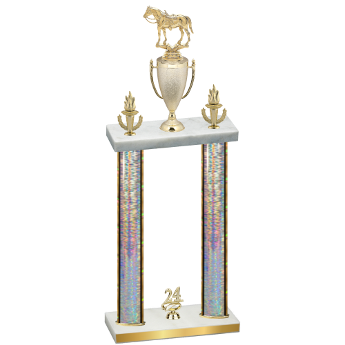 Double Silver Glacier Year Horses Trophy