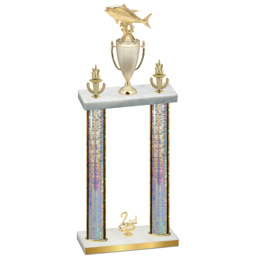Double Silver Glacier Second Place Fishing Trophy