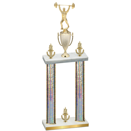Double Silver Glacier Victory Weights Trophy