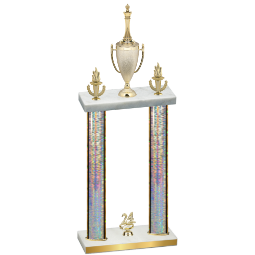 Double Silver Glacier Year Chess Trophy