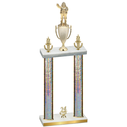Double Silver Glacier Year Holiday Trophy