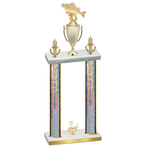 Double Silver Glacier Second Place Fishing Trophy